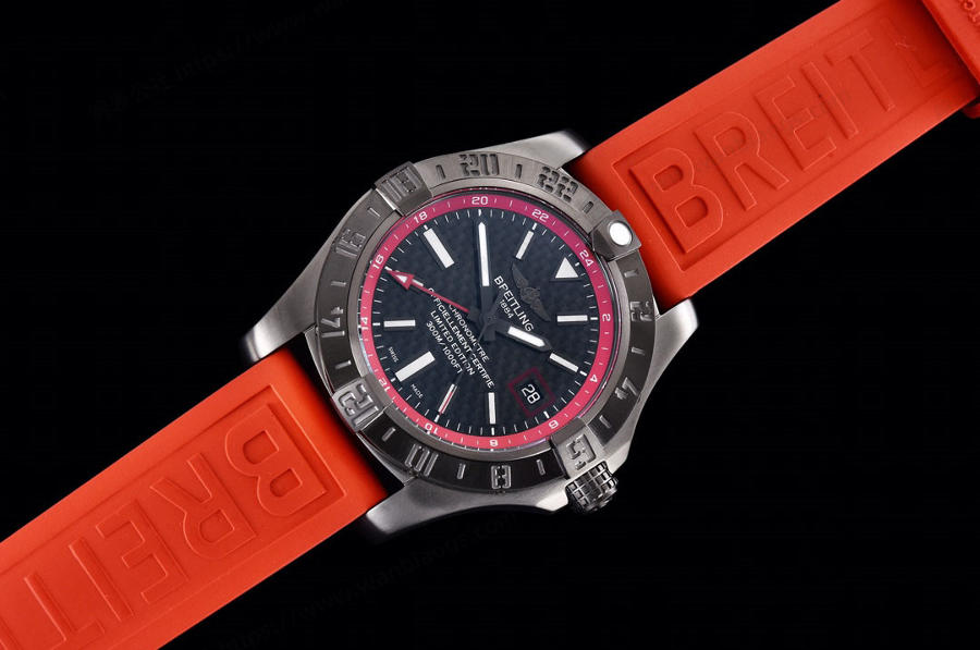 GF Factory Breitling Avenger II Black Steel V2 Kırmızı Kadran Saat İncelemesi — 2. fotoğraf