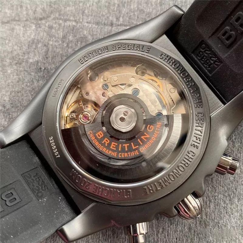 GF Factory Breitling Chronomat 44 Raven turuncu bezelli kronograf replika saatinin işçiliği nasıl? Almaya değer mi? — 12. fotoğraf