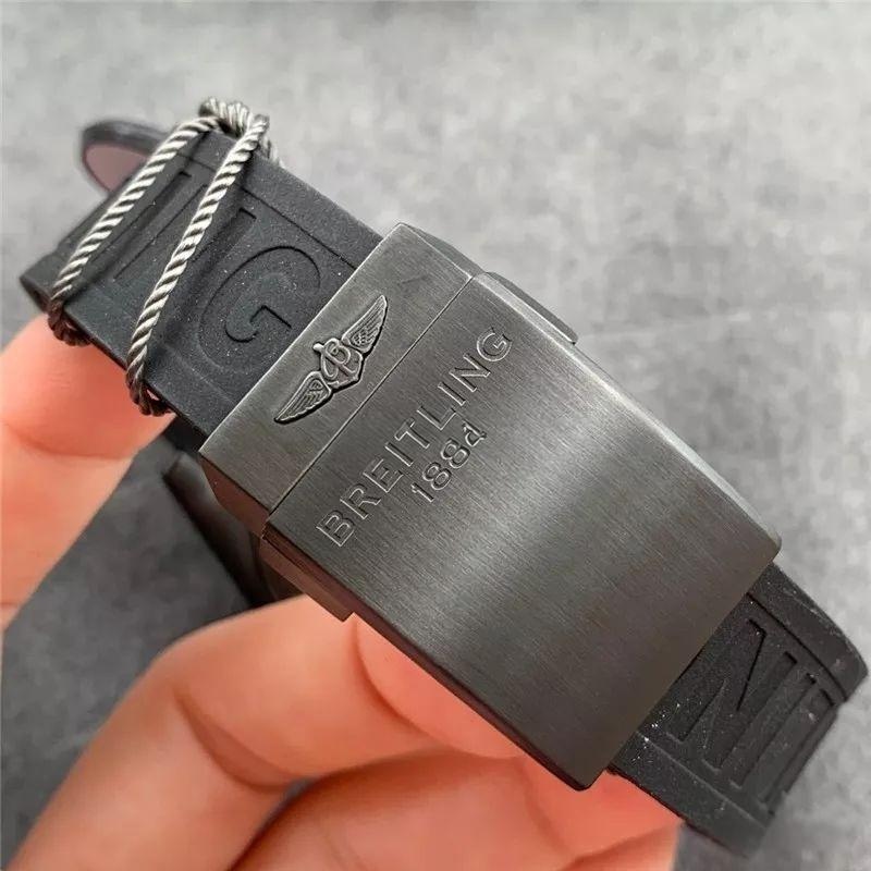 GF Factory Breitling Chronomat 44 Raven turuncu bezelli kronograf replika saatinin işçiliği nasıl? Almaya değer mi? — 14. fotoğraf