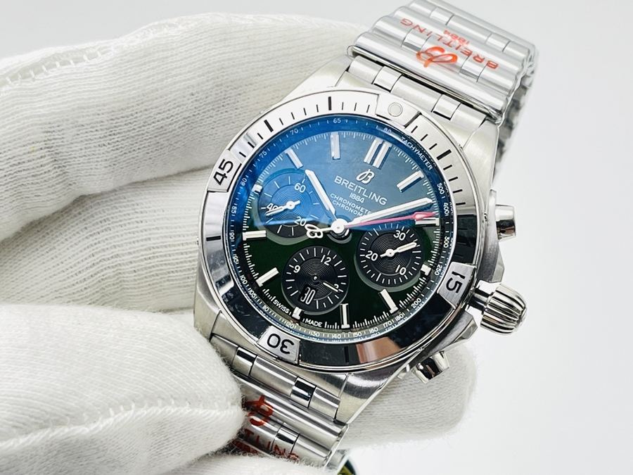 GF Factory Breitling Chronomat sağlam çelik dev, çok yönlü spor saat incelemesi - siyah kadran — 1. fotoğraf