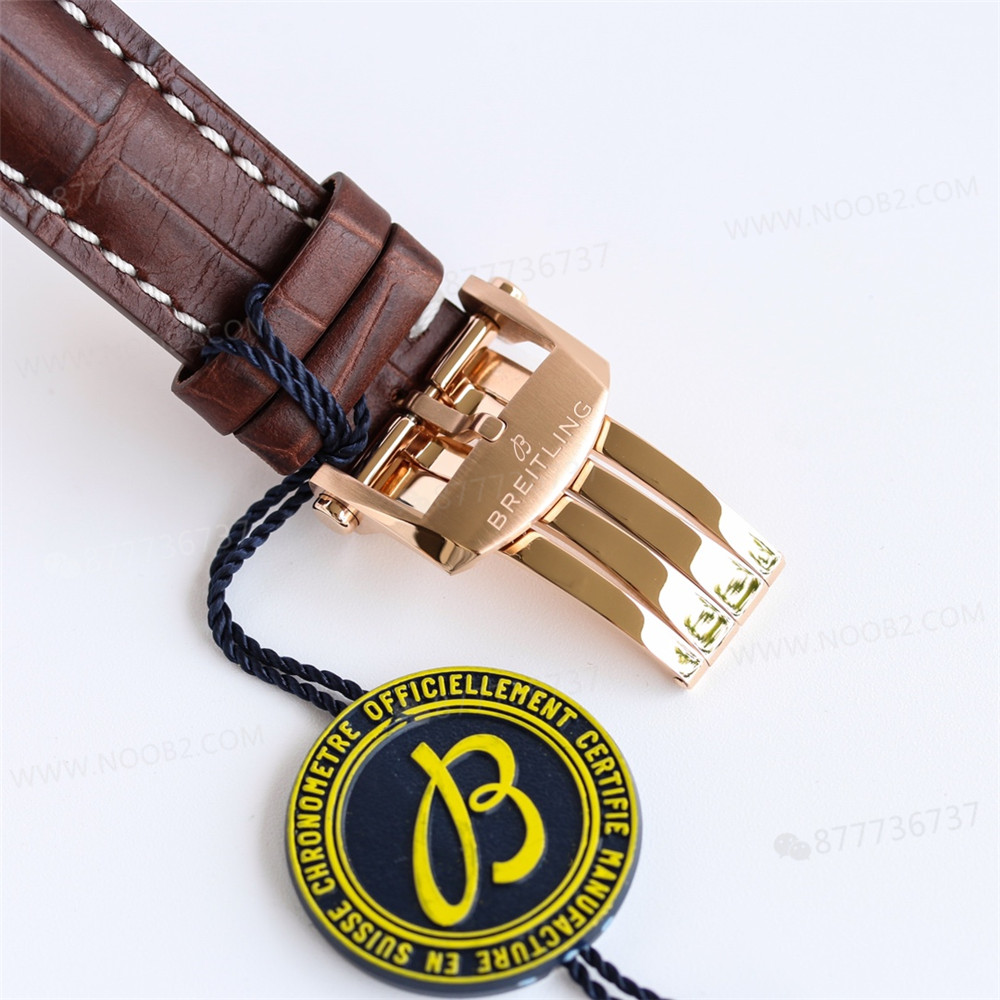 GF Factory Breitling Premier B01 Kırmızı Altın Kronograf Kol Saati (Daniel Wu ile aynı model) BR0118371G1P1 — 9. fotoğraf