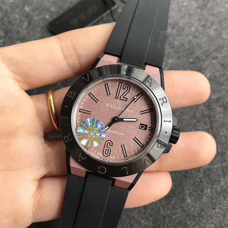 GF Factory Bvlgari Diagono Serisi (Pembe Kadran) Kol Saati İncelemesi — 3. fotoğraf