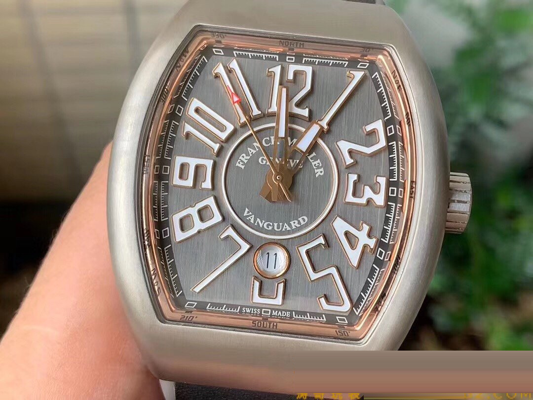 GF Factory Franck Muller V45 titanyum-gül altın versiyonu saat incelemesi — 6. fotoğraf