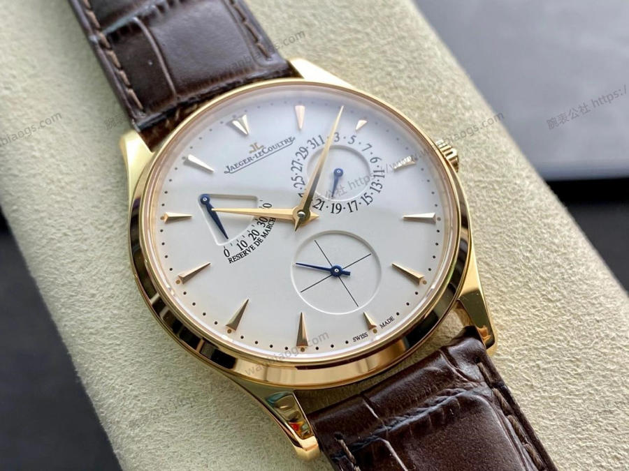 GF Factory Jaeger-LeCoultre Master serisi 1378420 erkek klasik kol saati (Joker rose altın şampanya) — 1. fotoğraf