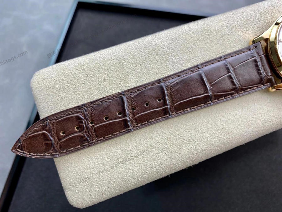 GF Factory Jaeger-LeCoultre Master serisi 1378420 erkek klasik kol saati (Joker rose altın şampanya) — 8. fotoğraf
