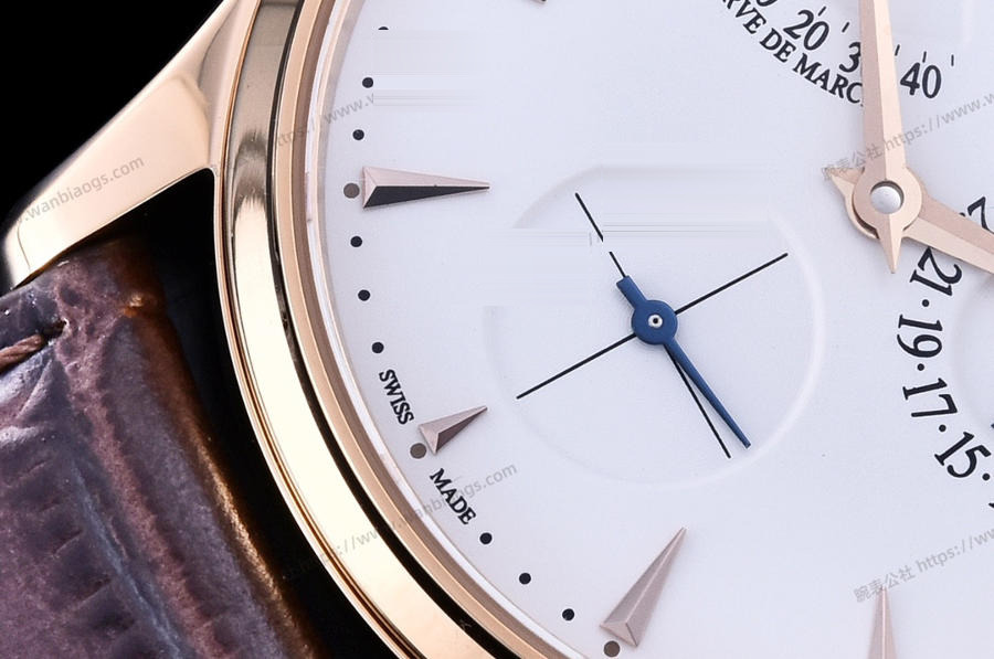 GF Factory Jaeger-LeCoultre Master serisi 1378420 erkek klasik kol saati (Joker rose altın şampanya) — 13. fotoğraf