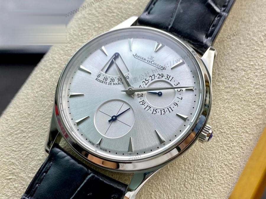 GF Factory Jaeger-LeCoultre Master serisi 1378420 erkek klasik kol saati (Palyaço beyaz kadran) — 2. fotoğraf
