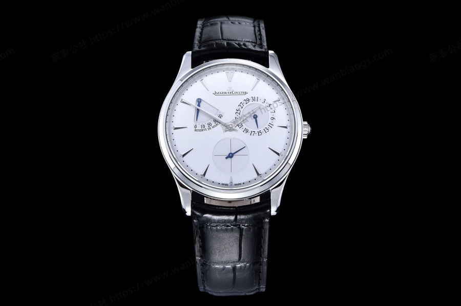 GF Factory Jaeger-LeCoultre Master serisi 1378420 erkek klasik kol saati (Palyaço beyaz kadran) — 9. fotoğraf