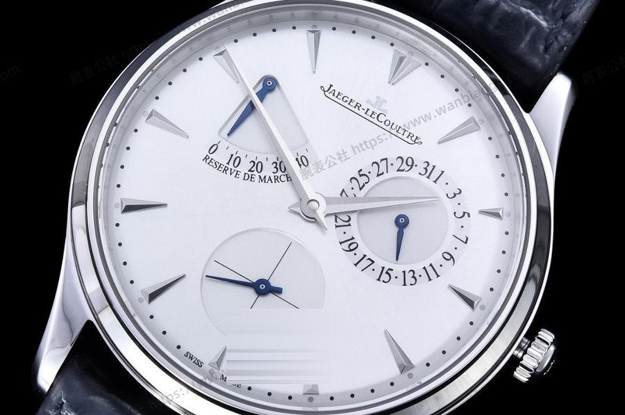 GF Factory Jaeger-LeCoultre Master serisi 1378420 erkek klasik kol saati (Palyaço beyaz kadran) — 11. fotoğraf