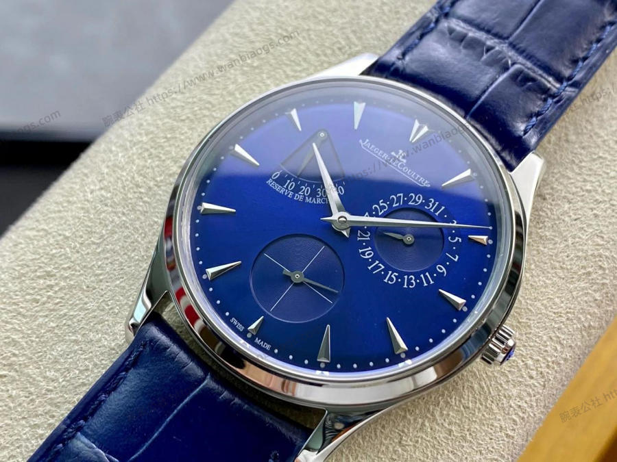 GF Factory Jaeger-LeCoultre Master Serisi 1378480 Erkek Klasik Kol Saati (Palyaço Mavi Kadran) — 2. fotoğraf