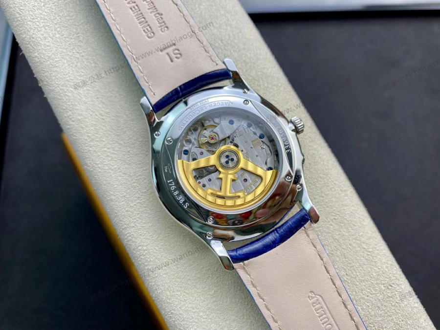 GF Factory Jaeger-LeCoultre Master Serisi 1378480 Erkek Klasik Kol Saati (Palyaço Mavi Kadran) — 6. fotoğraf