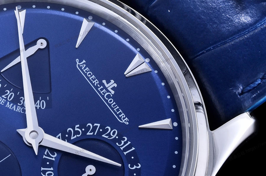 GF Factory Jaeger-LeCoultre Master Serisi 1378480 Erkek Klasik Kol Saati (Palyaço Mavi Kadran) — 12. fotoğraf