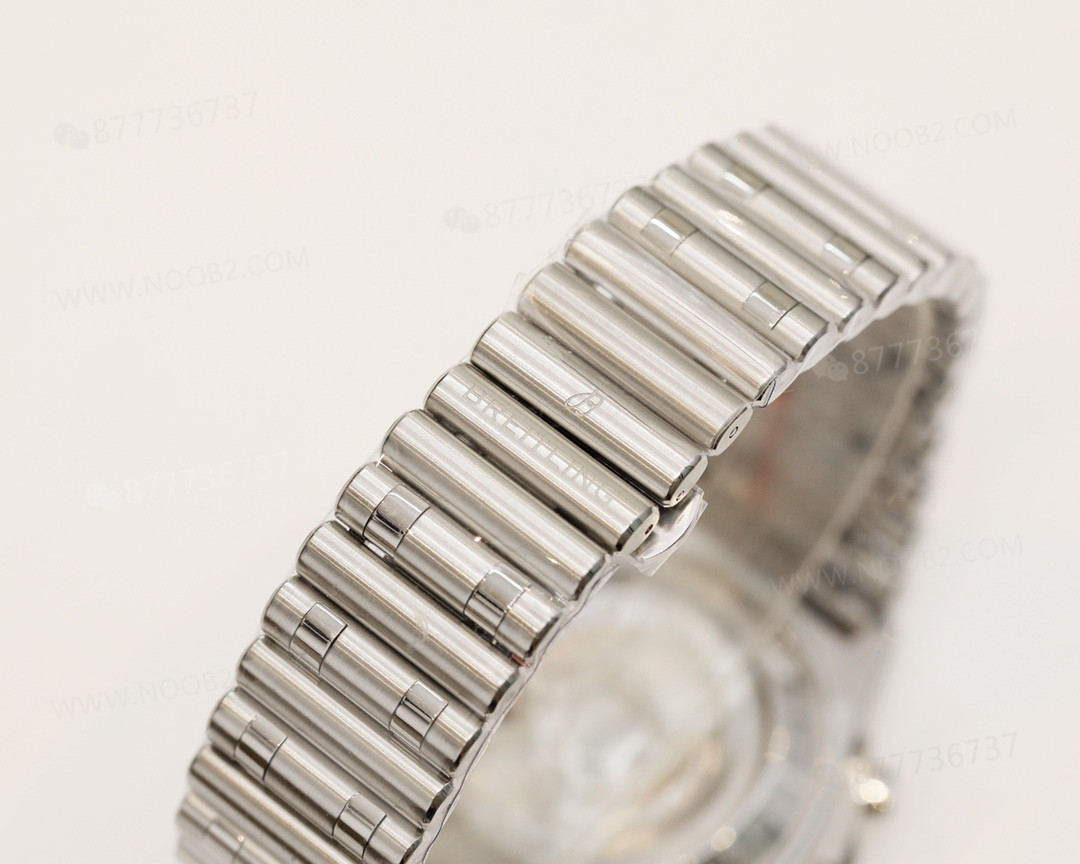 GF Factory Replika Breitling Chronomat retro mermi bilezikli 42 mm kronograf panda beyaz kadran — 9. fotoğraf