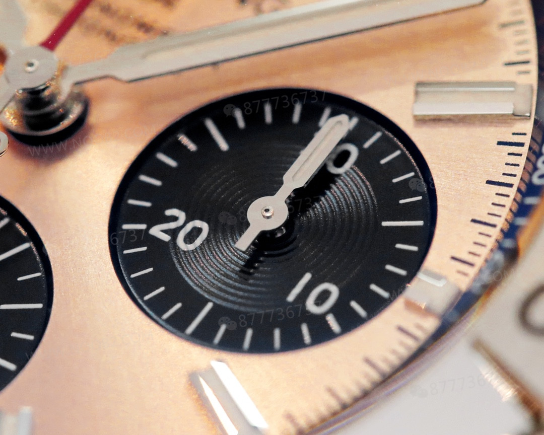 GF Factory replika Breitling Chronomat retro mermi kordonlu 42 mm kronograf, somon bakır kadran — 5. fotoğraf