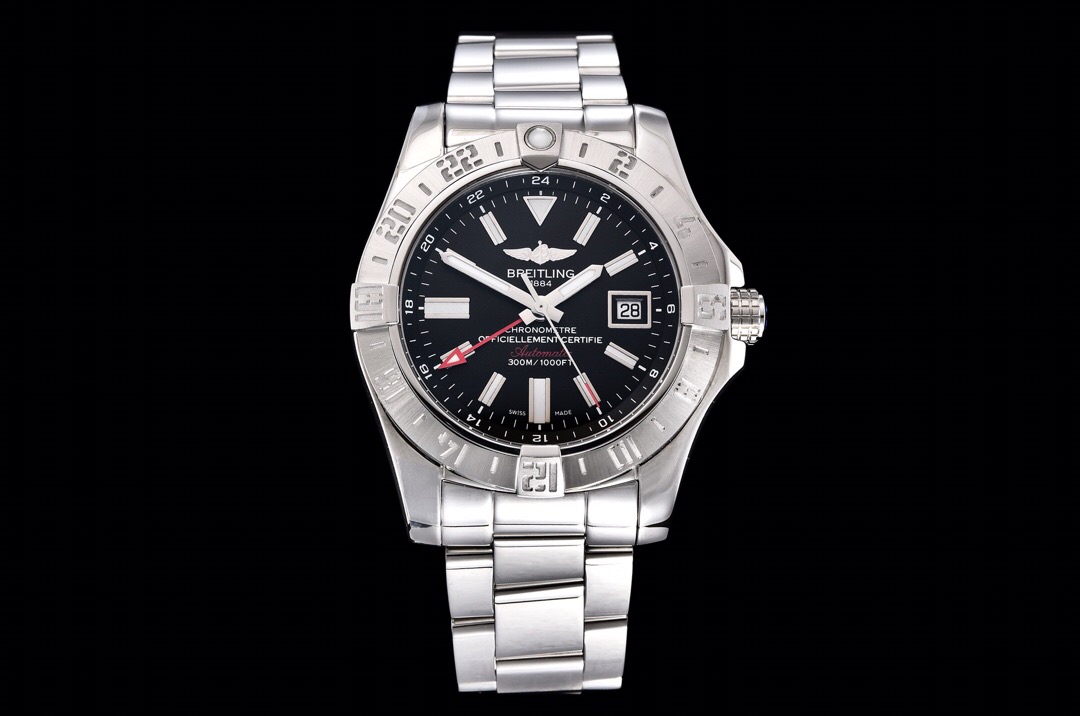 GF Factory V2 Breitling Avenger II GMT A3239011 güncellenmiş versiyon replika saat ile orijinal karşılaştırmalı inceleme — 17. fotoğraf