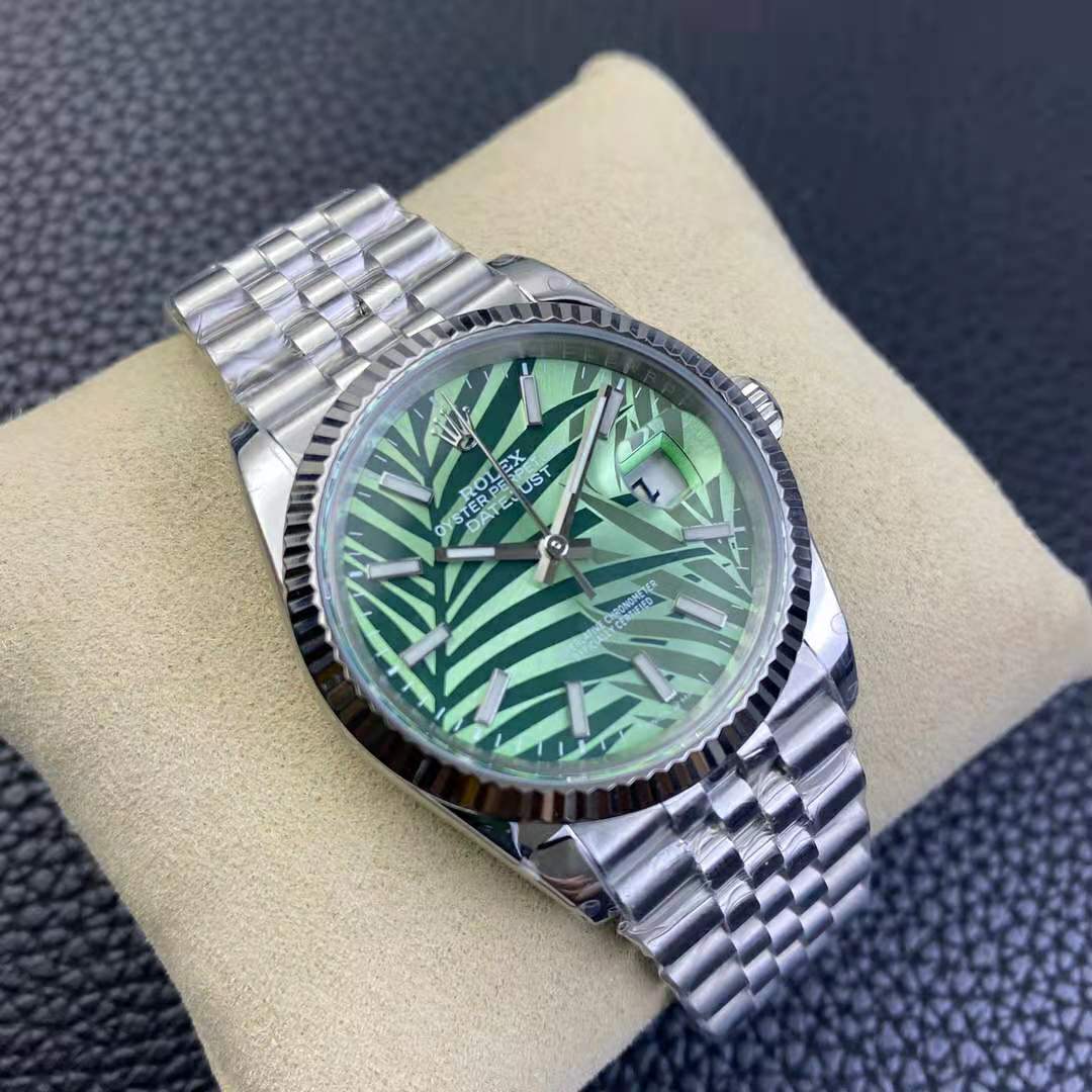 Replika Rolex Datejust Yeşil Leaf