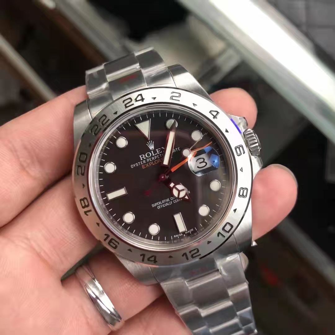 Replika Rolex Explorer II 216570 Siyah
