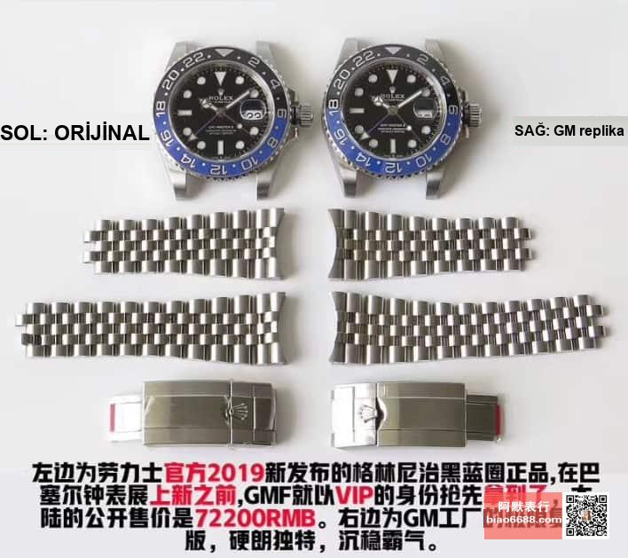 GM yeni ürün: 2019 Rolex GMT siyah-mavi bezel — 904L Oyster çeliği kol saati göz kamaştırıyor! — 1. fotoğraf