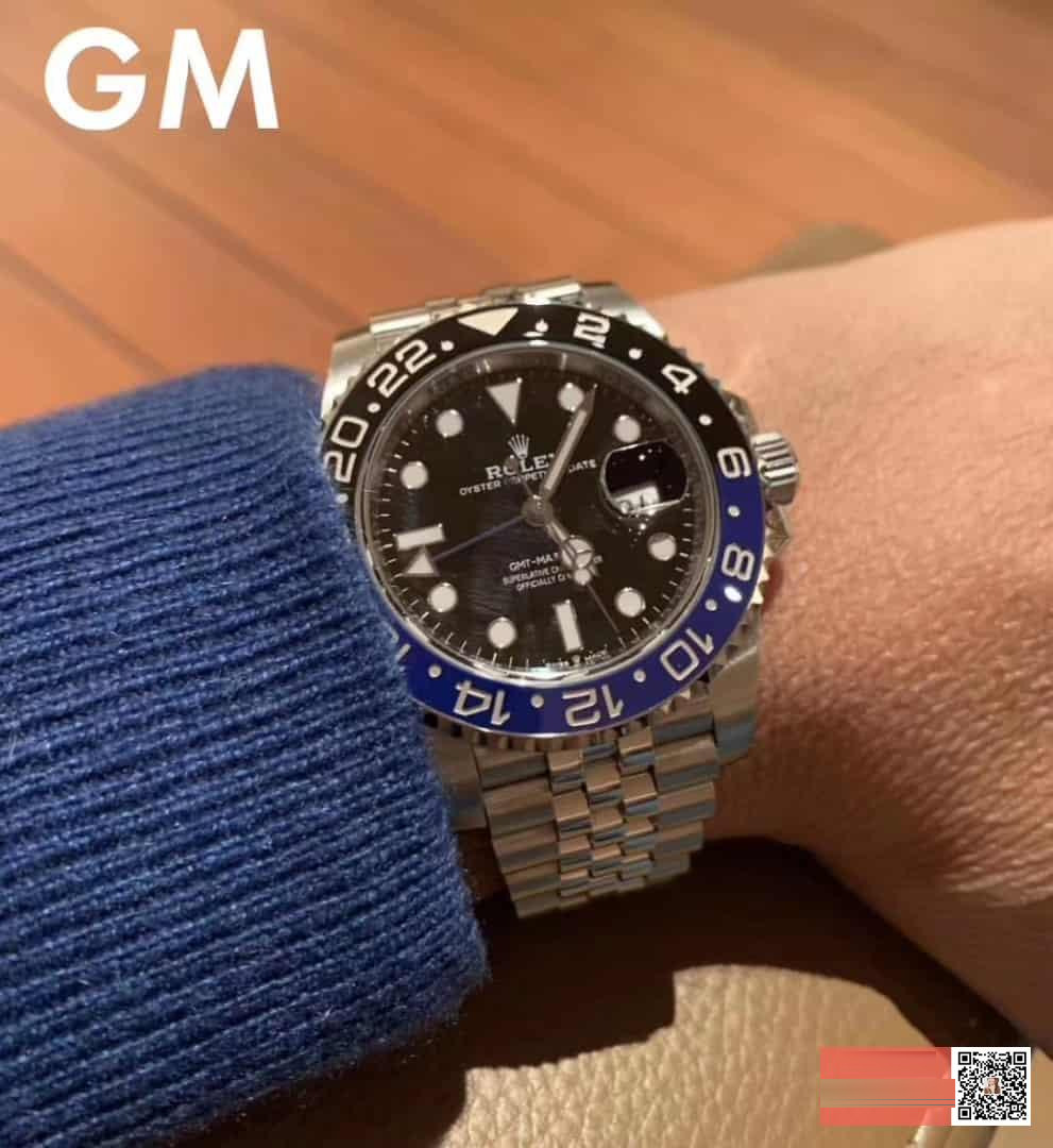 GM yeni ürün: 2019 Rolex GMT siyah-mavi bezel — 904L Oyster çeliği kol saati göz kamaştırıyor! — 23. fotoğraf