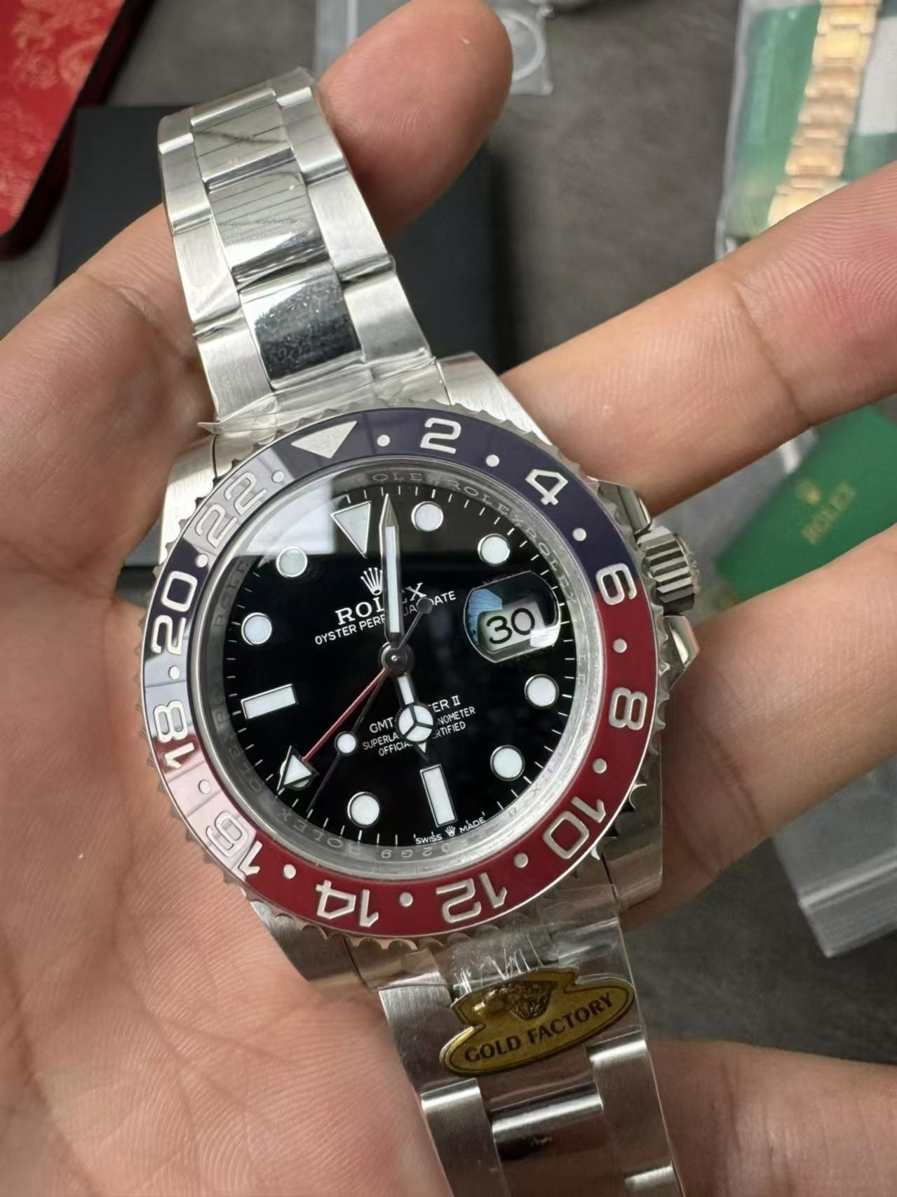 Replika Rolex GMT-Master II Pepsi Oyster