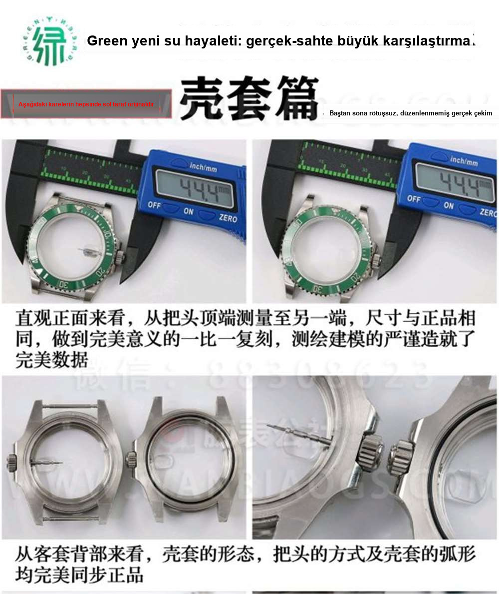 GREEN Factory Rolex 41 mm yeşil su hayaleti siyah kadran ilk kez tanıtılıyor — 6. fotoğraf