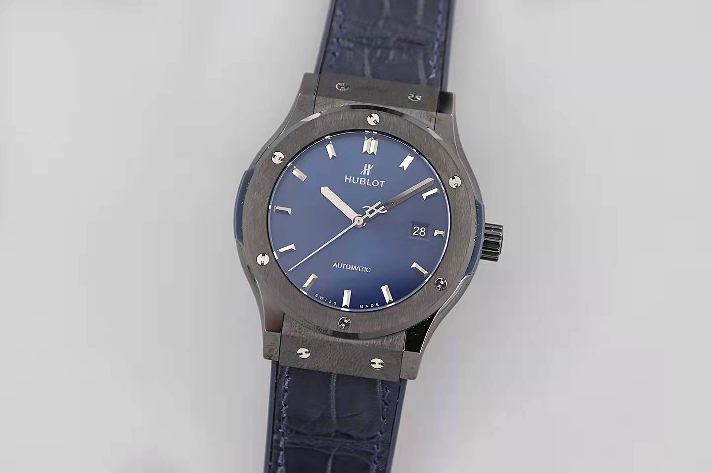 Replika Hublot Classic Fusion Seramik Mavi