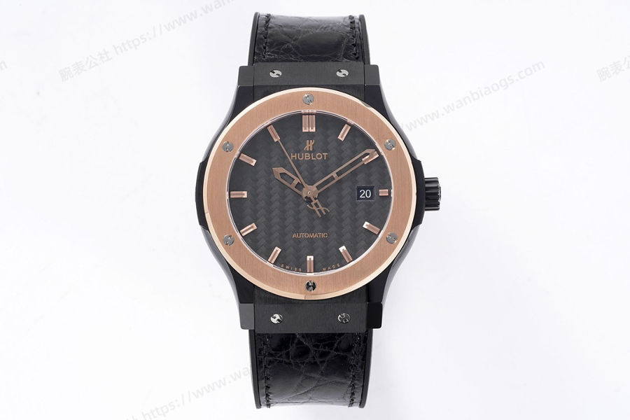 GS Factory Hublot Classic Fusion serisi (rose gold) seramik saat incelemesi — 2. fotoğraf