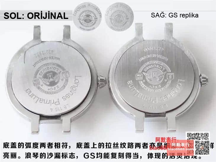 GS Factory Longines PrimaLuna Kuvars Kadın Saati Gerçek-Replika Karşılaştırması İncelemesi — 14. fotoğraf