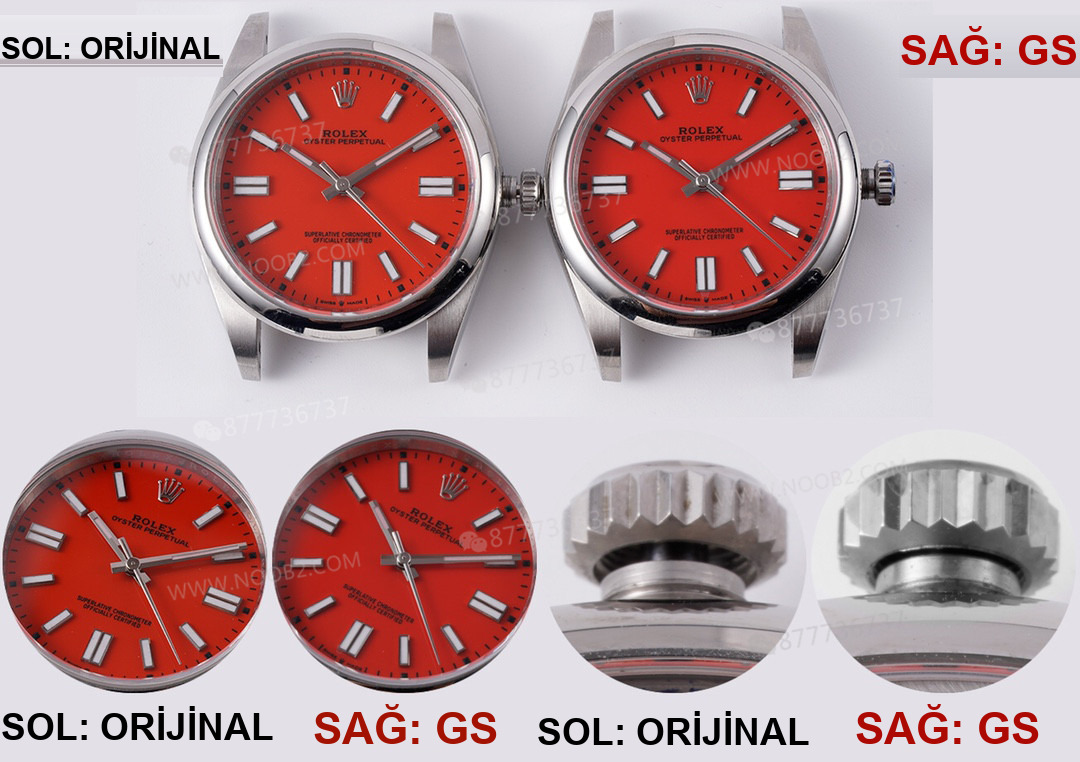 GS Factory Rolex Oyster Perpetual 124300 ile Orijinal Arasındaki Fark Nerede? — 3. fotoğraf