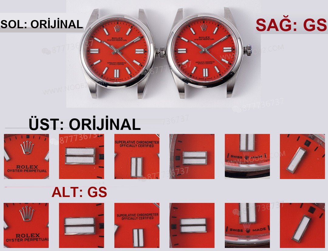 GS Factory Rolex Oyster Perpetual 124300 ile Orijinal Arasındaki Fark Nerede? — 5. fotoğraf