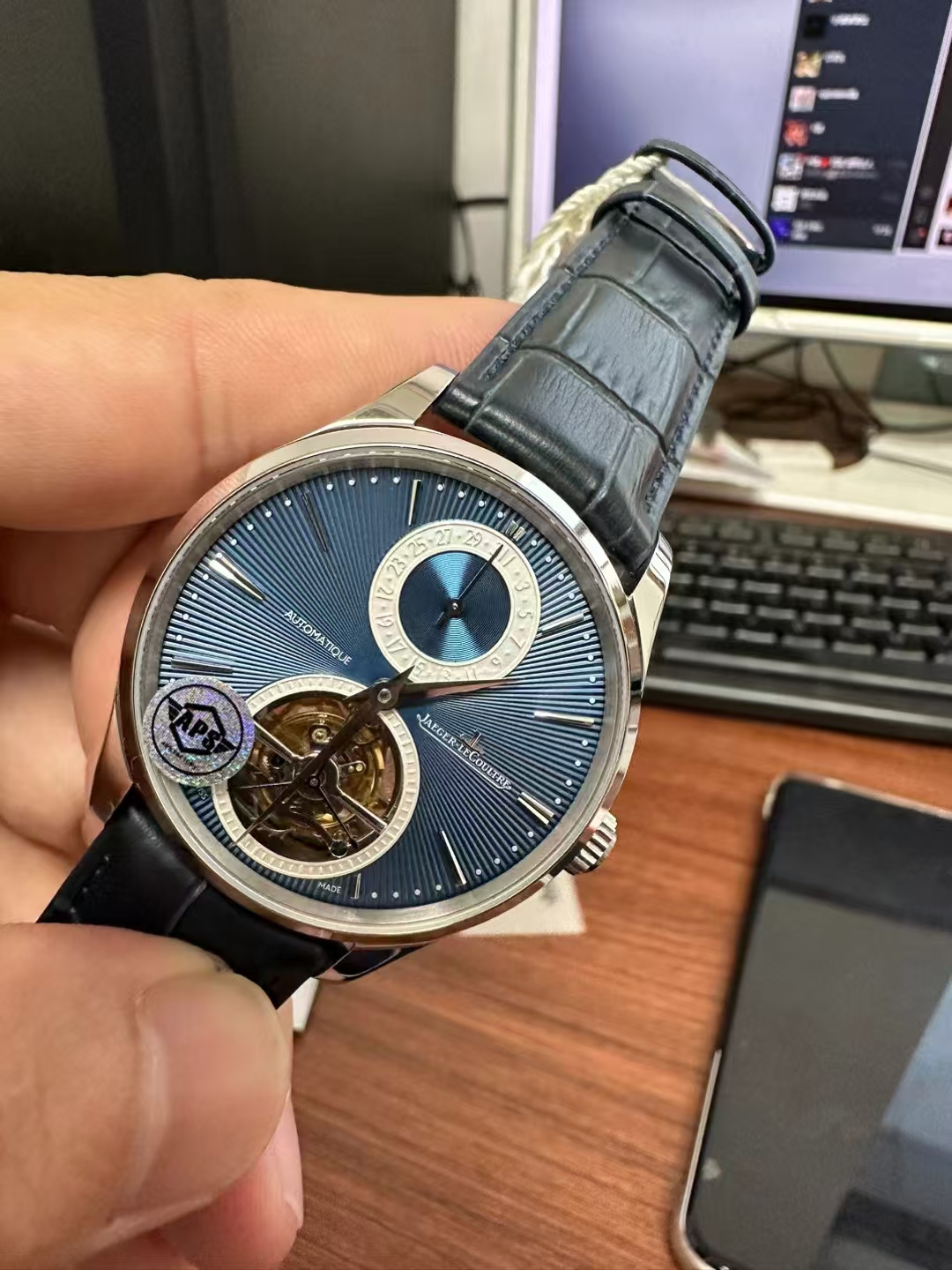 Replika Jaeger LeCoultre Tourbillon Mavi