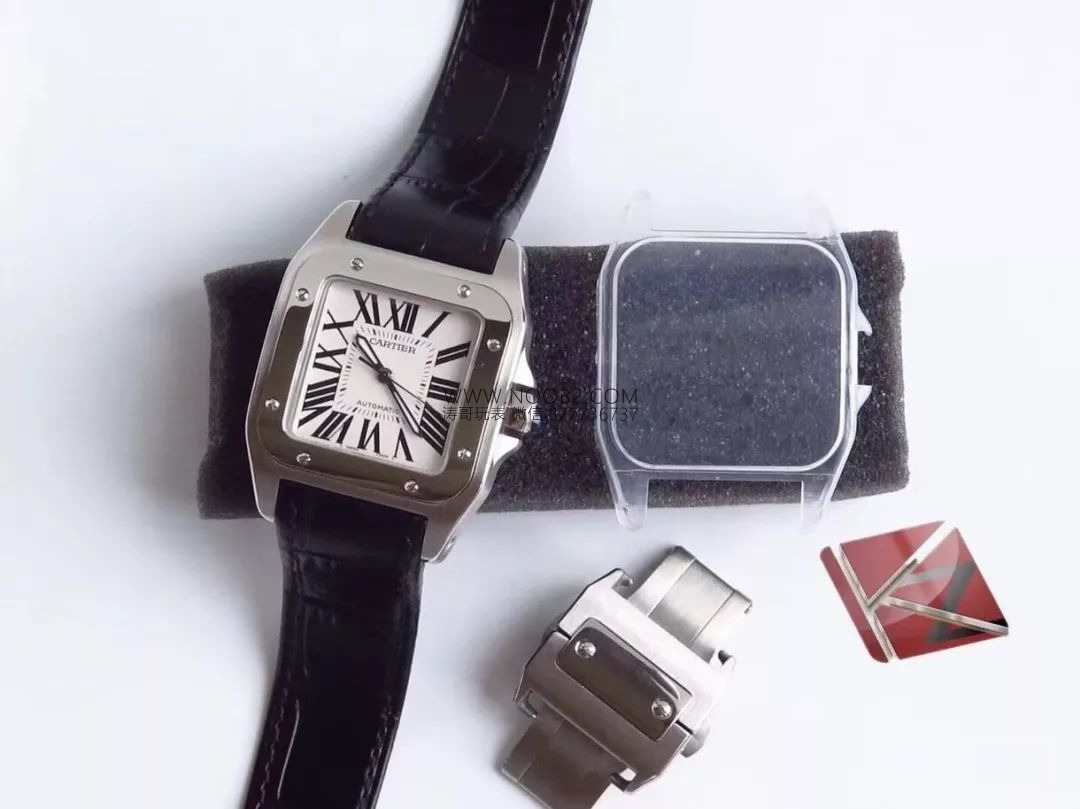 Hangi fabrika daha iyi? KZ Cartier Santos 100. Yıl replika saati gerçek-replika karşılaştırma incelemesi — 12. fotoğraf