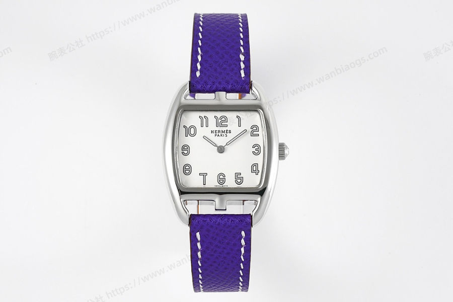 Hermès Cape Cod tonneau 26,5 mm zarif paslanmaz çelik kol saati — 1. fotoğraf