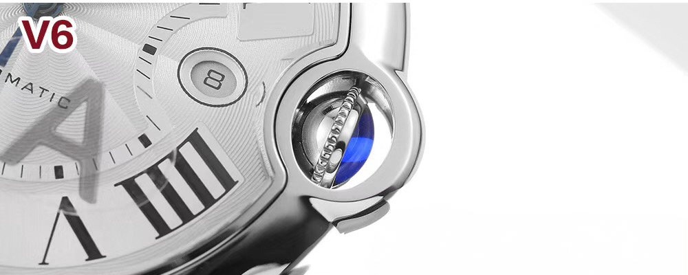 İlk gerçek-replika incelemesi: V6 Factory Cartier Ballon Bleu 42 mm V7 versiyonunun orijinal ve piyasa versiyonuyla karşılaştırması — 42. fotoğraf
