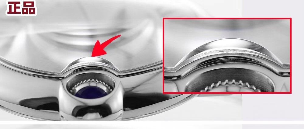 İlk gerçek-replika incelemesi: V6 Factory Cartier Ballon Bleu 42 mm V7 versiyonunun orijinal ve piyasa versiyonuyla karşılaştırması — 23. fotoğraf