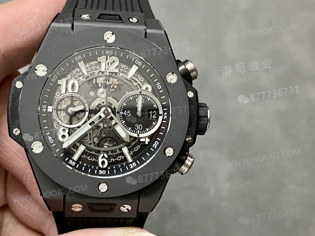 İnce bilekler için müjde: BBF Factory Hublot Big Bang 441 siyah seramik 42 mm kasa çapıyla geliyor — 2. fotoğraf