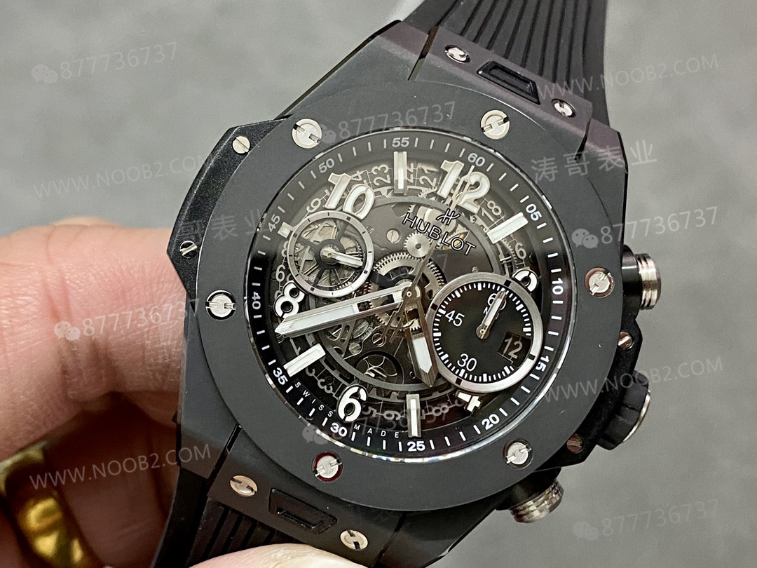 İnce bilekler için müjde: BBF Factory Hublot Big Bang 441 siyah seramik 42 mm kasa çapıyla geliyor — 3. fotoğraf