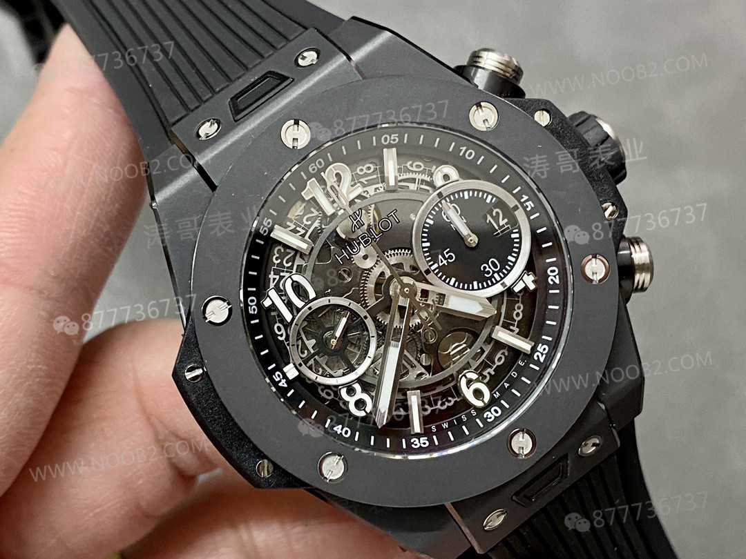 İnce bilekler için müjde: BBF Factory Hublot Big Bang 441 siyah seramik 42 mm kasa çapıyla geliyor — 4. fotoğraf