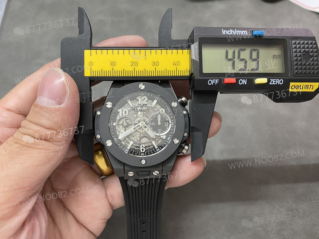 İnce bilekler için müjde: BBF Factory Hublot Big Bang 441 siyah seramik 42 mm kasa çapıyla geliyor — 9. fotoğraf