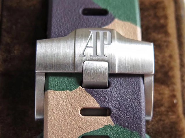 Audemars Piguet Camouflage Yeşil Kauçuk Kayış