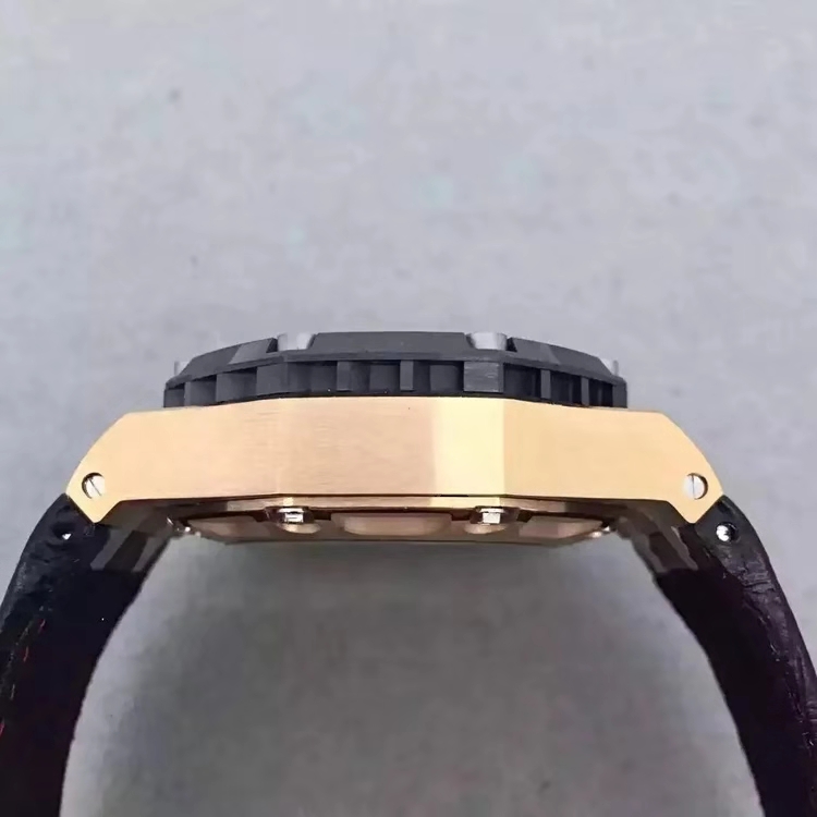 Replika Audemars Piguet Rubens Barrichello III Roze Altın