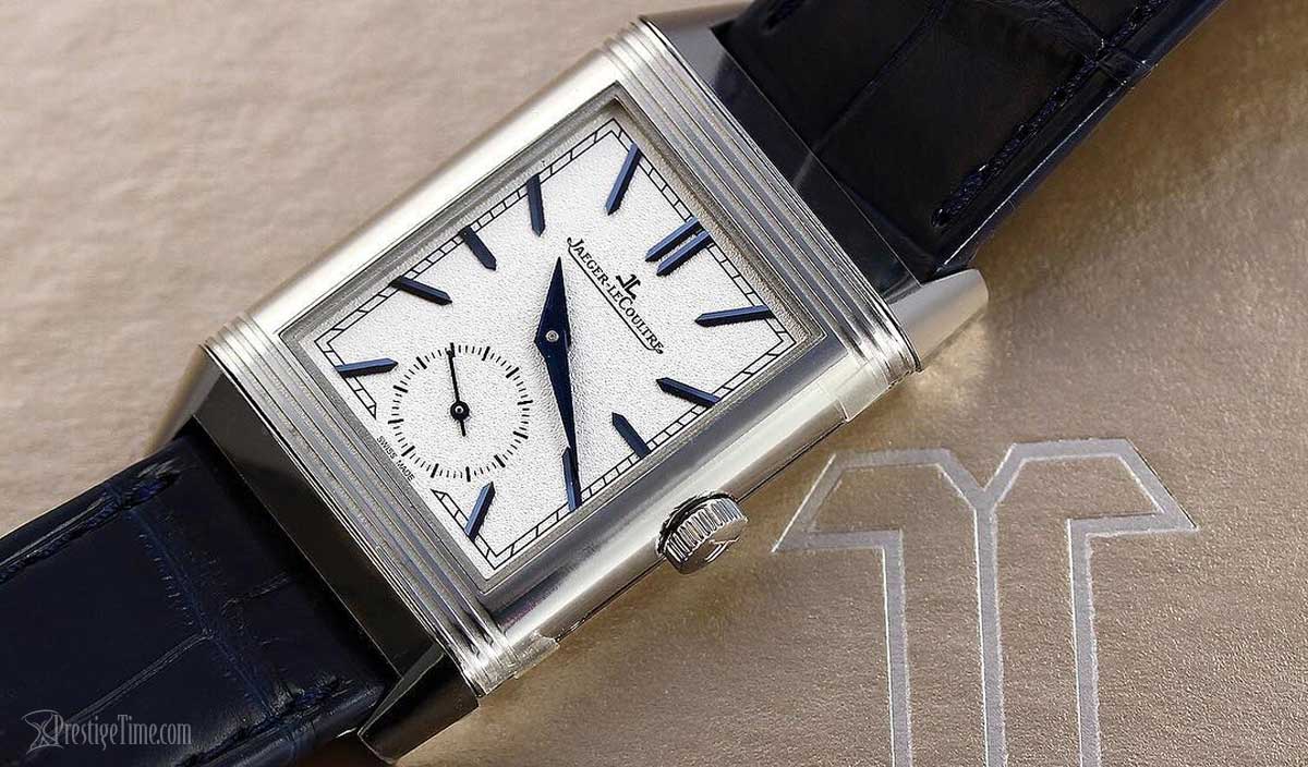 JLC Reverso Tribute Duo gümüş kadran