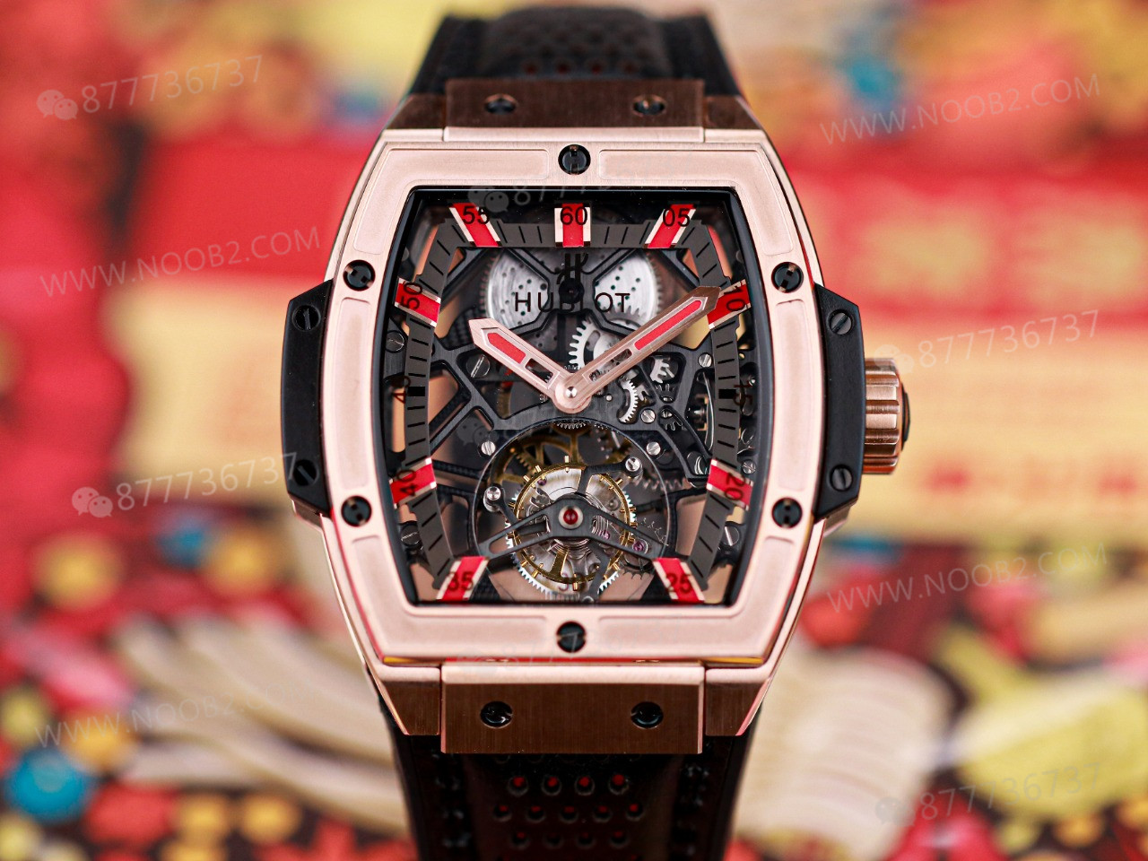 JB Factory Hublot fıçı formlu tourbillon HUB9006 mekanizmalı model ilk bakışta belli oluyor mu? — 8. fotoğraf