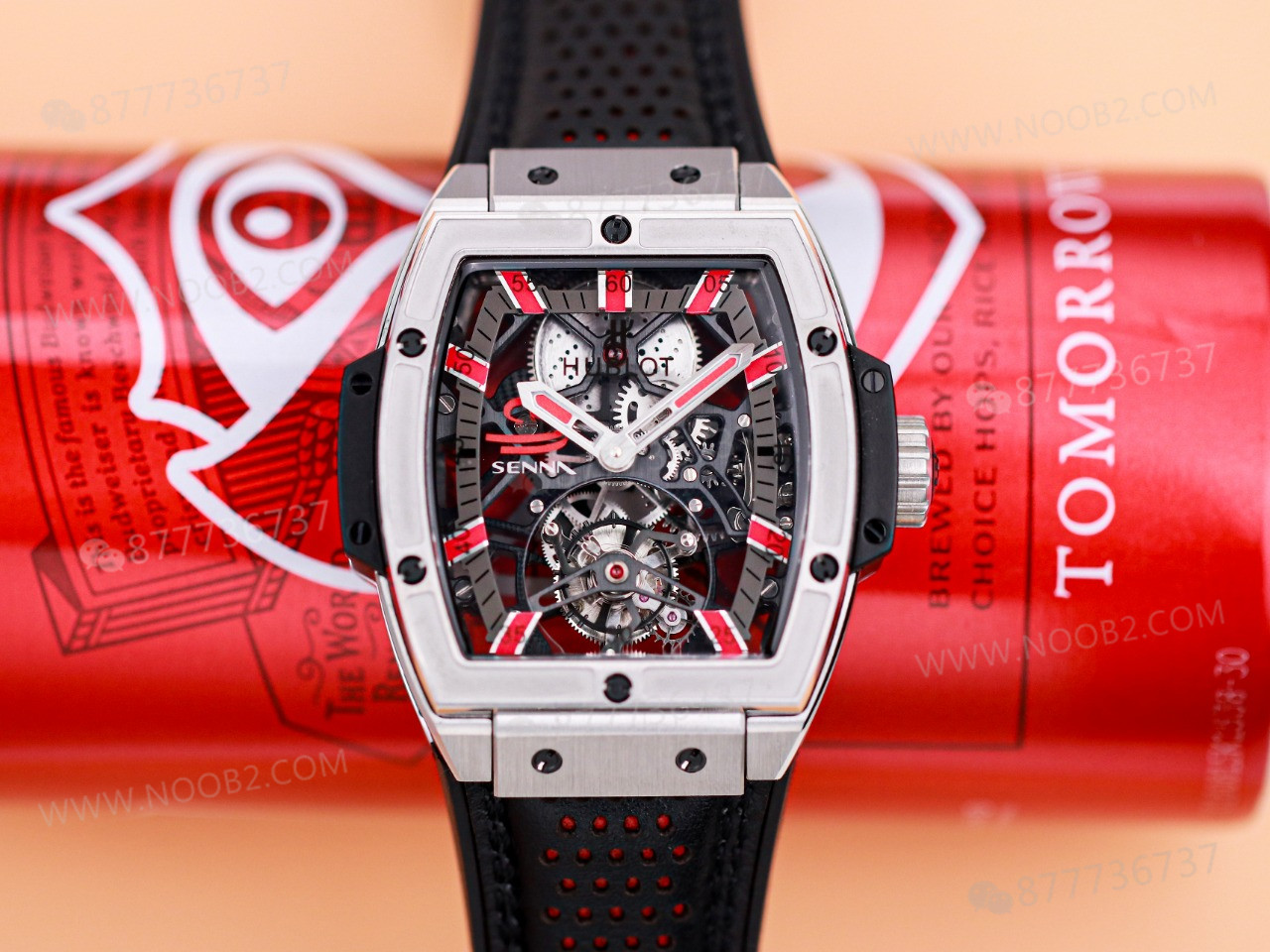 JB Factory Hublot fıçı formlu tourbillon HUB9006 mekanizmalı model ilk bakışta belli oluyor mu? — 9. fotoğraf