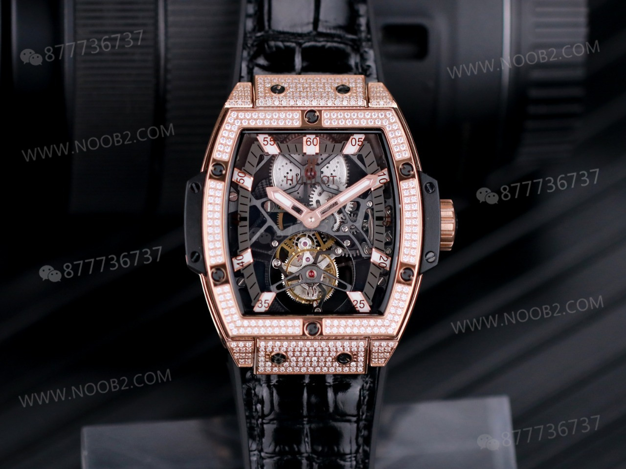 JB Factory Hublot fıçı formlu tourbillon HUB9006 mekanizmalı model ilk bakışta belli oluyor mu? — 14. fotoğraf