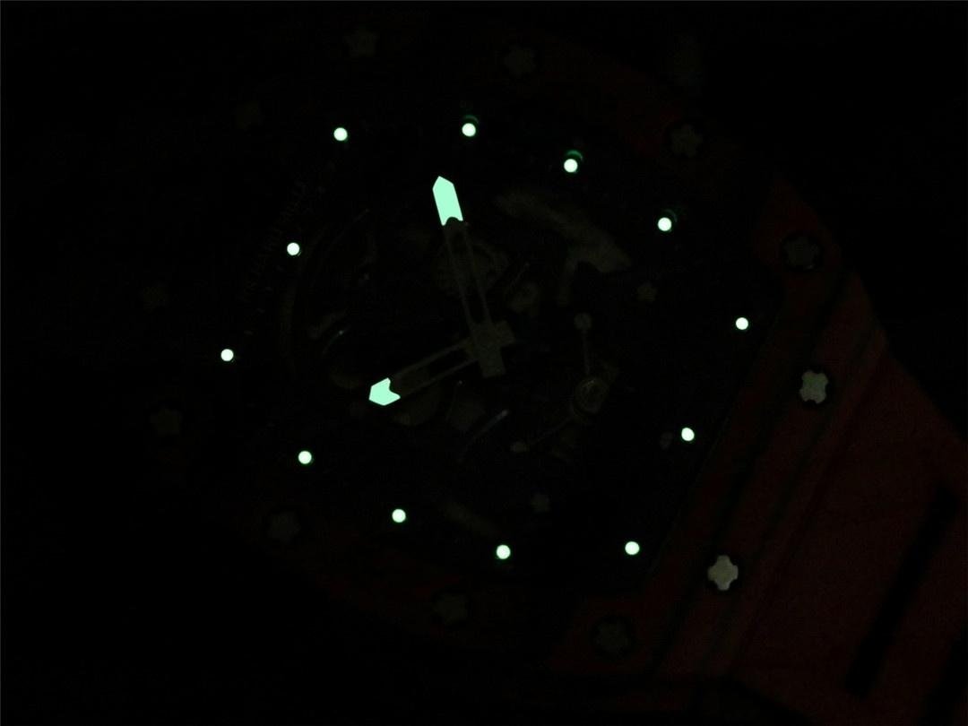 JB Factory Richard Mille RM52-01 gerçek tourbillon - kırmızı detay gerçek çekim — 20. fotoğraf