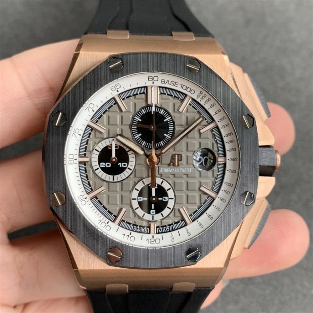 JF 26416ro Audemars Piguet Royal Oak Offshore Rose Altın Kronograf Saat İncelemesi — 3. fotoğraf