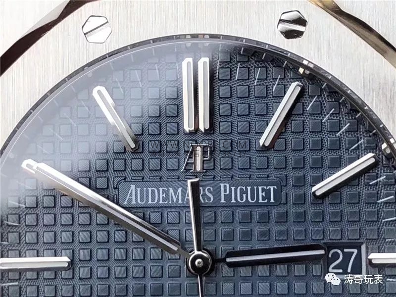 JF Factory Audemars Piguet AP15400 Royal Oak serisi mavi kadran V5 en üst versiyon replika saat incelemesi — detayları yakınlaştırınca nasıl? İlk bakışta sahte belli olur mu? — 5. fotoğraf