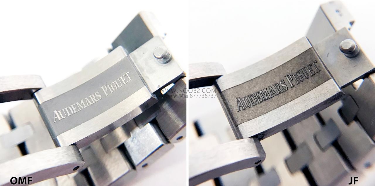JF Factory Audemars Piguet ap15400 V5 versiyonu Royal Oak ile OM Factory karşılaştırması: hangi replika saat daha iyi yapılmış? — 8. fotoğraf