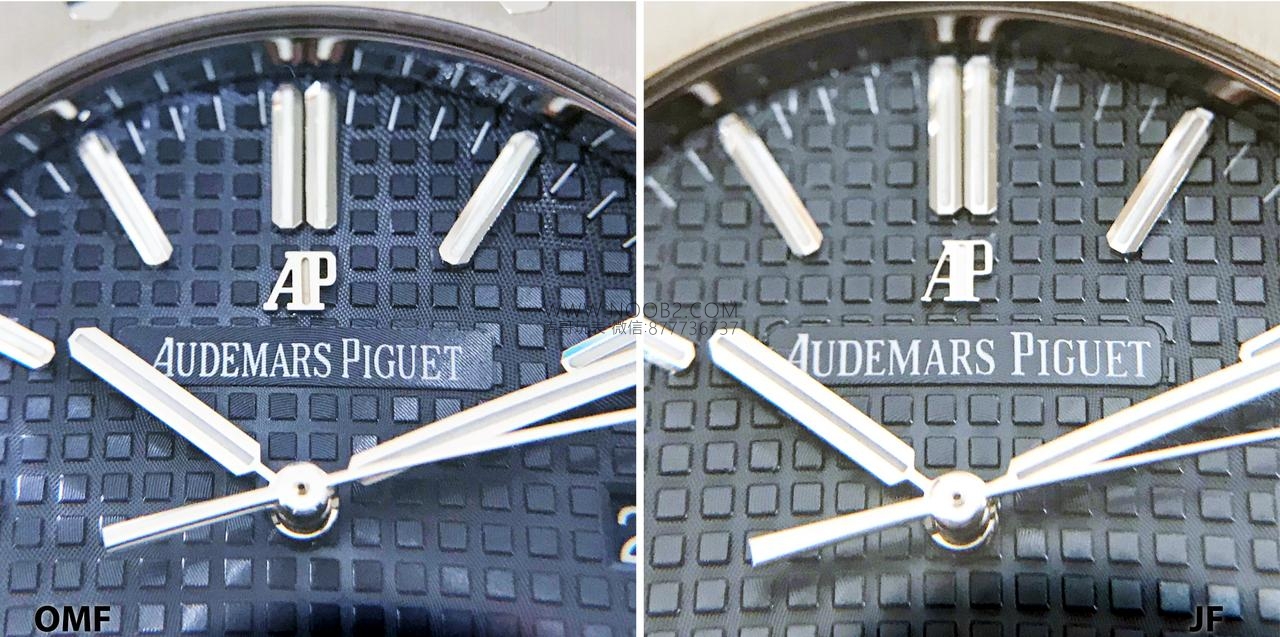JF Factory Audemars Piguet ap15400 V5 versiyonu Royal Oak ile OM Factory karşılaştırması: hangi replika saat daha iyi yapılmış? — 15. fotoğraf